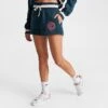 Women's Nike Sportswear Phoenix Fleece High-Waisted Campus Shorts Armory Navy/Pale Ivory - FJ1820 454 -Nike Store FJ1820 454 M1