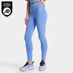 Women's Nike Sportswear Swoosh Life Leggings Polar Ice - FN7699 450