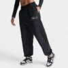 Women's Nike Sportswear Trend Swoosh Woven Jogger Pants Black - FN7700 010 -Nike Store FN7700 010 M1