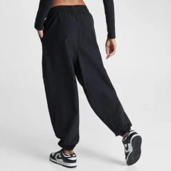 Women's Nike Sportswear Trend Swoosh Woven Jogger Pants Black - FN7700 010 11 Women's Nike Sportswear Trend Swoosh Woven Jogger Pants Black - FN7700 010 -Nike Store FN7700 010 M4