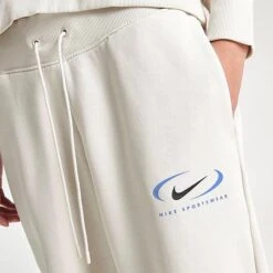 Women's Nike Sportswear Swoosh Life Phoenix Fleece Oversized Jogger Pants Light Orewood Brown - FN7716 104 -Nike Store FN7716 104 M5