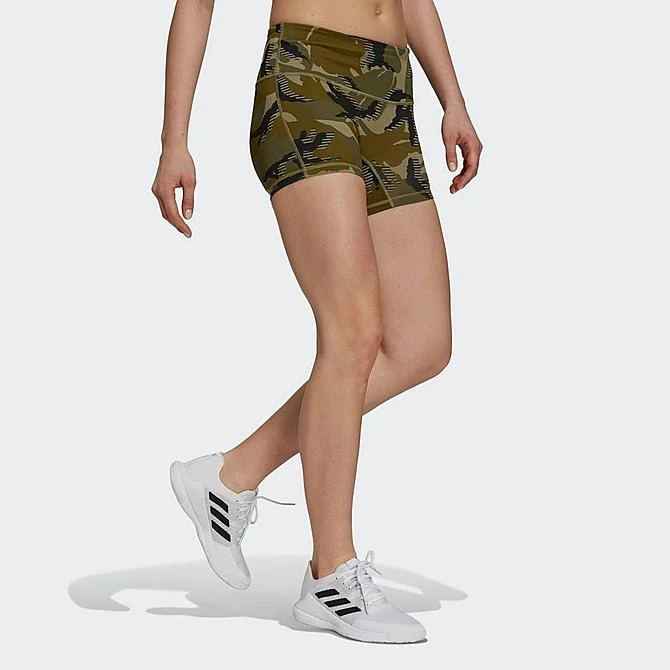 Women's Adidas Camo Short Tights Volleyball Shorts Orbit Green/Black/White - GR9674 315 5 Women's Adidas Camo Short Tights Volleyball Shorts Orbit Green/Black/White - GR9674 315 - Image 3