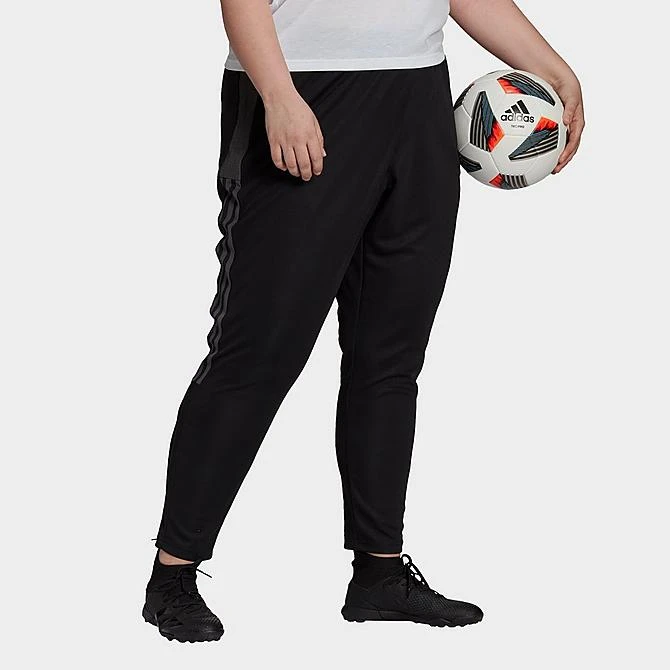 Women's Adidas Tiro 21 Track Pants (Plus Size) Black - GU8200 001 4 Women's Adidas Tiro 21 Track Pants (Plus Size) Black - GU8200 001 - Image 2