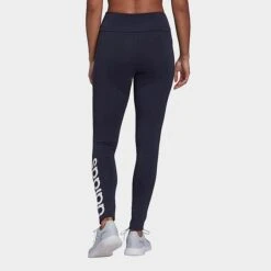 Women's Adidas LOUNGEWEAR Essentials High-Waisted Logo Leggings Ink/White - H07781 408 -Nike Store H07781 408 M3