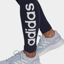 Women's Adidas LOUNGEWEAR Essentials High-Waisted Logo Leggings Ink/White - H07781 408 -Nike Store H07781 408 M5