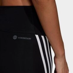 Women's Adidas Optime Trainicons 3-Stripes Training Tights Black - H64211 001 -Nike Store H64211 001 M5