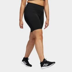 Women's Adidas Optime Training Bike Shorts (Plus Size) Black - HC2990 001 -Nike Store HC2990 001 M3