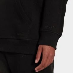 Women's Adidas ALL SZN Fleece Boyfriend Hoodie Black - HC8823 001 -Nike Store HC8823 001 M5