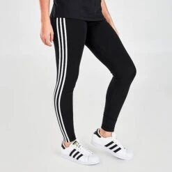 Women's Adidas Originals Adicolor Classics 3-Stripes Tights Black - HD2350 001 -Nike Store HD2350 001 M3