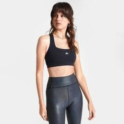 Women's Adidas Powerimpact Training Medium-Support Sports Bra Black/White - HI1287 001 10 Women's Adidas Powerimpact Training Medium-Support Sports Bra Black/White - HI1287 001 -Nike Store HI1287 001 M3