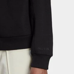 Women's Adidas ALL SZN Fleece Sweatshirt Black - HJ7995 001 -Nike Store HJ7995 001 M5