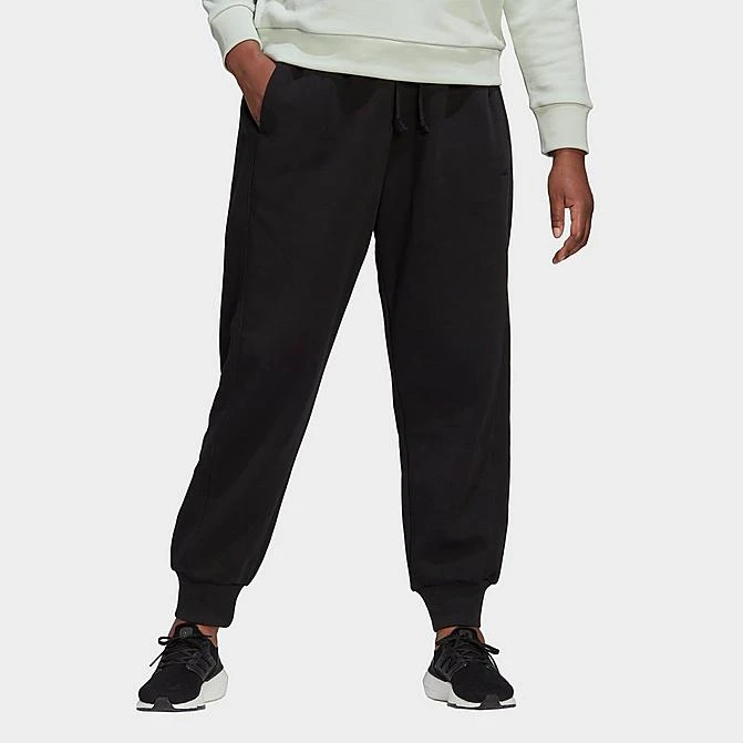 Women's Adidas Sportswear All SZN Fleece Jogger Pants (Plus Size) Black - HK9514 001 3 Women's Adidas Sportswear All SZN Fleece Jogger Pants (Plus Size) Black - HK9514 001