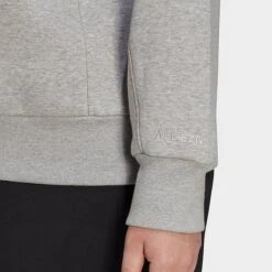 Women's Adidas ALL SZN Fleece Sweatshirt (Plus Size) Medium Grey Heather - HK9519 035 -Nike Store HK9519 035 M5