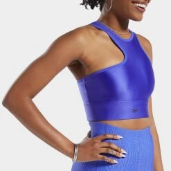 Women's Reebok Cardi B One Shoulder Crop Tank Ultima Purple - HM5072 500 -Nike Store HM5072 500 M4