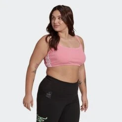 Women's Adidas Originals Adicolor Classics Bra Top (Plus Size) Bliss Pink - HN3971 680 -Nike Store HN3971 680 M3