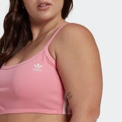 Women's Adidas Originals Adicolor Classics Bra Top (Plus Size) Bliss Pink - HN3971 680 -Nike Store HN3971 680 M5