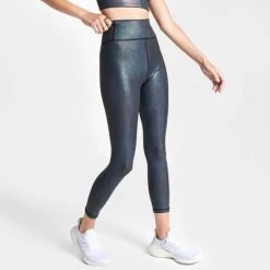 Women's Adidas Optime Shine 7/8 Track Tights Black - HR2912 001 -Nike Store HR2912 001 M3