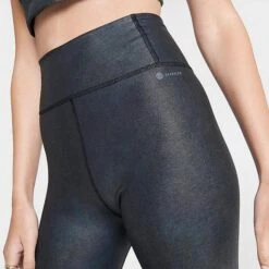 Women's Adidas Optime Shine 7/8 Track Tights Black - HR2912 001 -Nike Store HR2912 001 M5