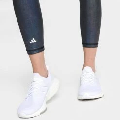 Women's Adidas Optime Shine 7/8 Track Tights Black - HR2912 001 -Nike Store HR2912 001 M6