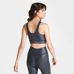 Women's Adidas Powerimpact Training Medium-Support Longline Bra Black/Carbon - HS2925 001 10 Women's Adidas Powerimpact Training Medium-Support Longline Bra Black/Carbon - HS2925 001 -Nike Store HS2925 001 M4