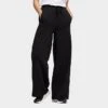 Women's Adidas ALL SZN Fleece Wide Pants Black - HT3302 001 -Nike Store HT3302 001 M1