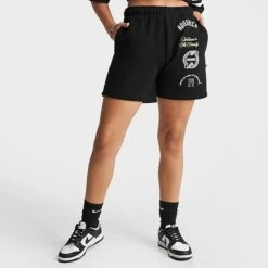 Women's Hoodrich Match Shorts Black/White - HW0009 001