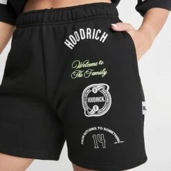 Women's Hoodrich Match Shorts Black/White - HW0009 001 -Nike Store HW0009 001 M5