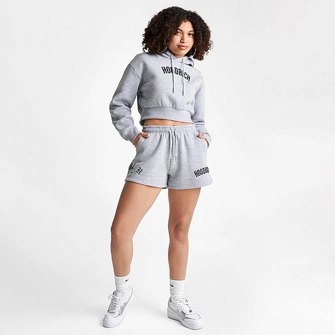 Women's Hoodrich Calor Shorts Heather Grey - HW0244 063 4 Women's Hoodrich Calor Shorts Heather Grey - HW0244 063 - Image 2