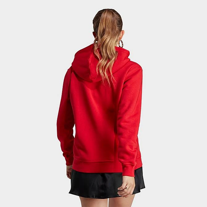 Women's Adidas Originals Adicolor Essentials Fleece Hoodie Better Scarlet - IA6416 610 4 Women's Adidas Originals Adicolor Essentials Fleece Hoodie Better Scarlet - IA6416 610 - Image 2