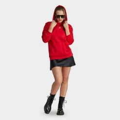 Women's Adidas Originals Adicolor Essentials Fleece Hoodie Better Scarlet - IA6416 610 9 Women's Adidas Originals Adicolor Essentials Fleece Hoodie Better Scarlet - IA6416 610 -Nike Store IA6416 610 M3