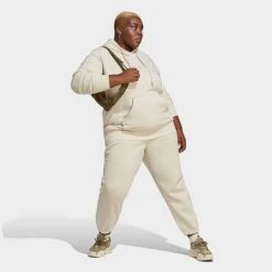 Women's Adidas Originals Adicolor Essentials Regular Hoodie (Plus Size) Wonder White - IA6422 100 -Nike Store IA6422 100 M3