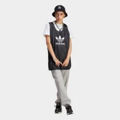 Women's Adidas Originals Essentials Fleece Joggers Medium Grey Heather - IA6432 035 -Nike Store IA6432 035 M3