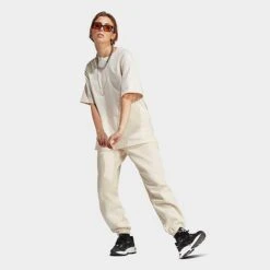 Women's Adidas Originals Essentials Fleece Joggers Wonder White - IA6436 100 -Nike Store IA6436 100 M3