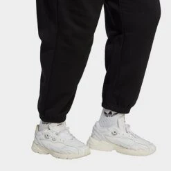 Women's Adidas Originals Essentials Fleece Joggers (Plus Size) Black - IA6444 001 -Nike Store IA6444 001 M5