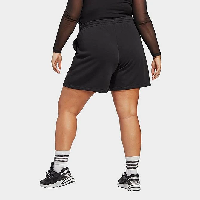 Women's Adidas Originals Adicolor Essentials French Terry Shorts (Plus Size) Black - IA6474 001 5 Women's Adidas Originals Adicolor Essentials French Terry Shorts (Plus Size) Black - IA6474 001 - Image 3