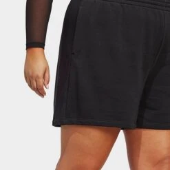 Women's Adidas Originals Adicolor Essentials French Terry Shorts (Plus Size) Black - IA6474 001 11 Women's Adidas Originals Adicolor Essentials French Terry Shorts (Plus Size) Black - IA6474 001 -Nike Store IA6474 001 M5