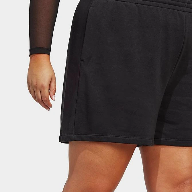 Women's Adidas Originals Adicolor Essentials French Terry Shorts (Plus Size) Black - IA6474 001 7 Women's Adidas Originals Adicolor Essentials French Terry Shorts (Plus Size) Black - IA6474 001 - Image 5