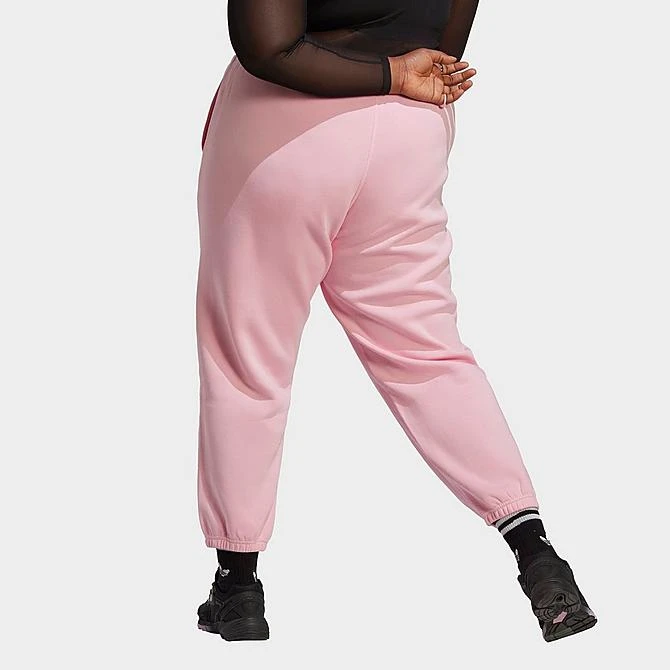 Women's Adidas Originals Essentials Fleece Joggers (Plus Size) True Pink - IA6506 681 4 Women's Adidas Originals Essentials Fleece Joggers (Plus Size) True Pink - IA6506 681 - Image 2