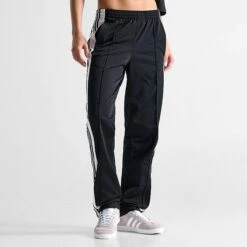 Women's Adidas Adicolor Adibreak Snap Track Pants Black - IB5924 001 -Nike Store IB5924 001 M3