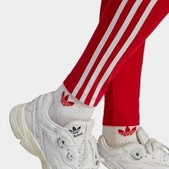 Women's Adidas Originals Adicolor Classics 3-Stripes Leggings Better Scarlet - IB7382 610 -Nike Store IB7382 610 M5