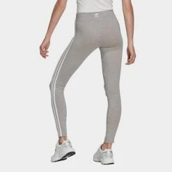Women's Adidas Originals Adicolor Classics 3-Stripes Leggings Medium Grey Heather - IB7384 035 -Nike Store IB7384 035 M3