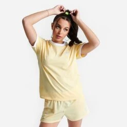 Women's Adidas Originals Adicolor Classics 3-Stripes T-Shirt Almost Yellow - IB7412 740