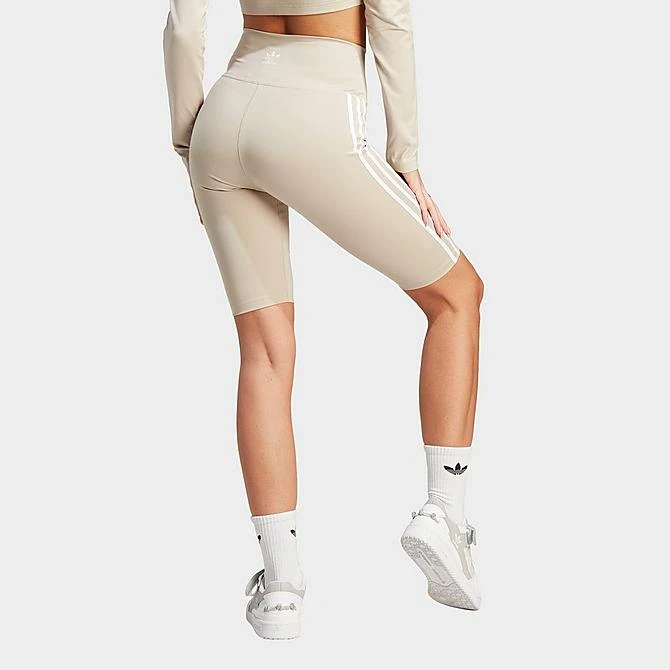 Women's Adidas Originals Adicolor Classics High-Waisted Short Tights Wonder Beige - II0717 264 5 Women's Adidas Originals Adicolor Classics High-Waisted Short Tights Wonder Beige - II0717 264 - Image 3
