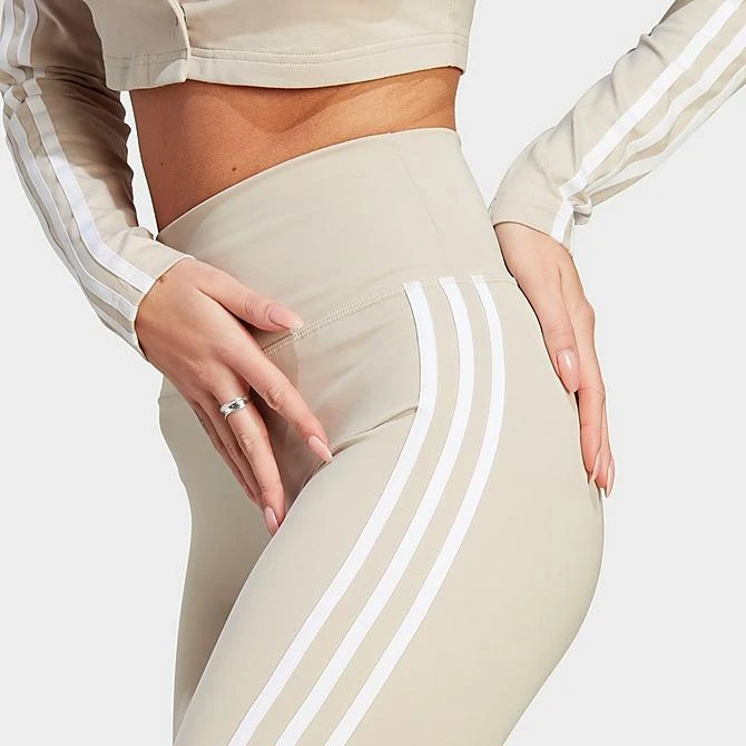 Women's Adidas Originals Adicolor Classics High-Waisted Short Tights Wonder Beige - II0717 264 6 Women's Adidas Originals Adicolor Classics High-Waisted Short Tights Wonder Beige - II0717 264 - Image 4