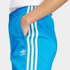Women's Adidas Originals Adicolor Classics Superstar Cuffed Track Pants Bluebird - II0753 430 -Nike Store II0753 430 M4