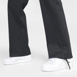 Women's Adidas Originals Wide Cargo Pants Black - IJ8183 001 -Nike Store IJ8183 001 M6