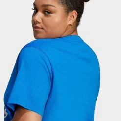 Women's Adidas Originals Adicolor Classics Trefoil T-Shirt (Plus Size) Bluebird - IK4043 430 -Nike Store IK4043 430 M5