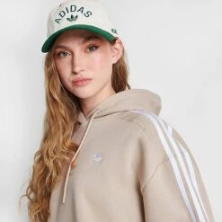 Women's Adidas Originals R.Y.V. Cropped Hoodie Wonder Beige - IK6480 264 -Nike Store IK6480 264 M5