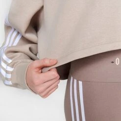 Women's Adidas Originals R.Y.V. Cropped Hoodie Wonder Beige - IK6480 264 -Nike Store IK6480 264 M6