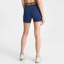 Women's Adidas Varsity Booty Shorts Navy/Gold - IL2421 415 11 Women's Adidas Varsity Booty Shorts Navy/Gold - IL2421 415 -Nike Store IL2421 415 M4